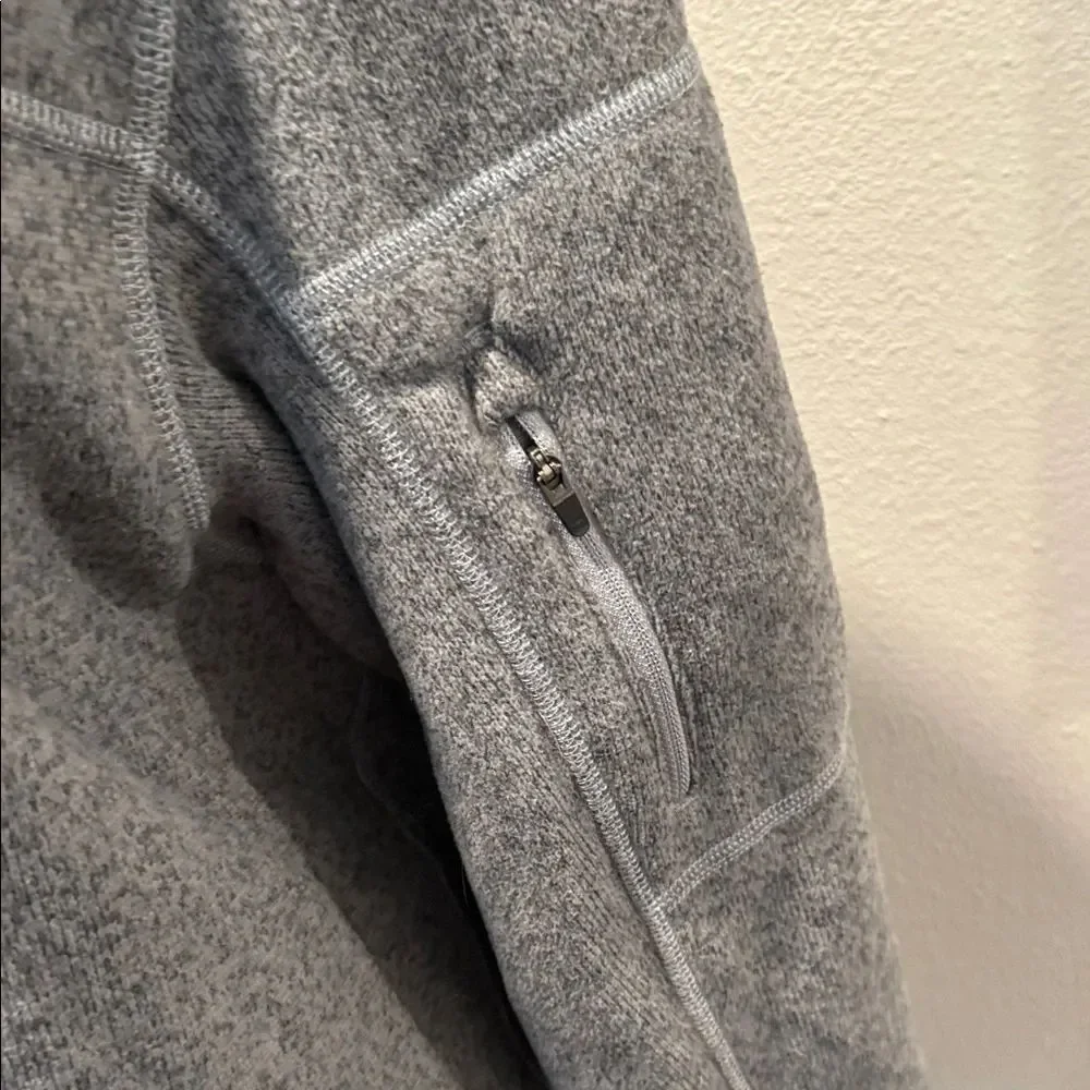 The North Face Heather Gray Half-Zip Fleece Size L